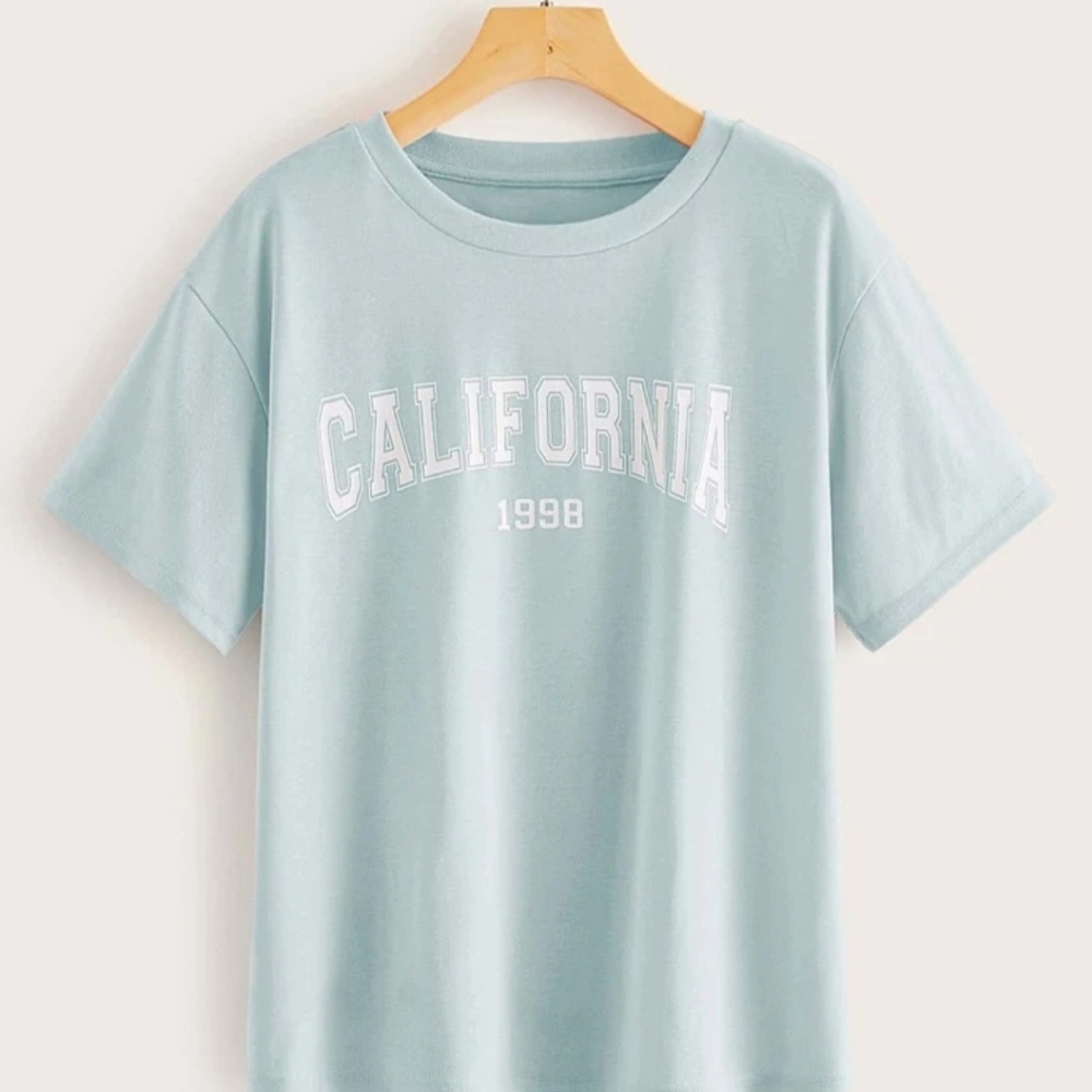 Letter print tee